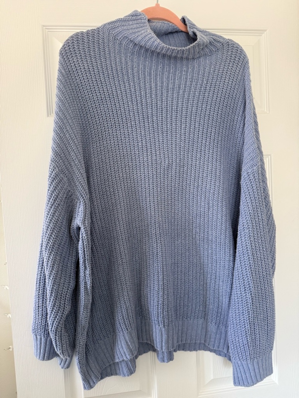 American Eagle Outfitters Light Blue Chunky Turtleneck Sweater